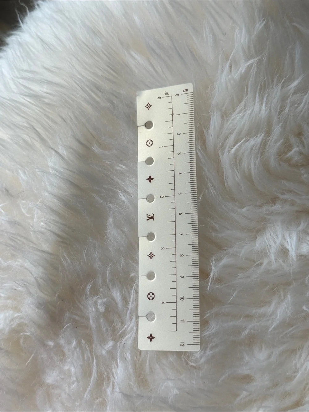 Authentic Louis Vuitton Pearlescent Ruler for LV Agenda